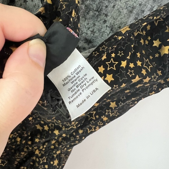 Gold Star Skater Dress - Retrolicious Modcloth Cotton Pockets - Picture 6 of 9